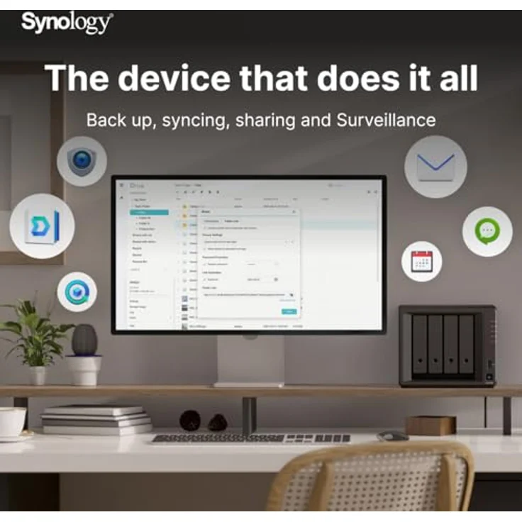Synology DS925+ 4-Bay DiskStation, NAS mit AMD Ryzen V1500B, 4GB RAM, erweiterbar auf 9-Bay – Bild 5