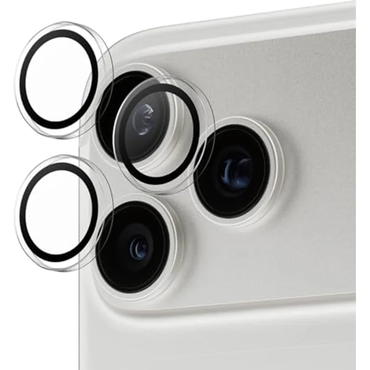 Panzer Glass Hoops Transparent PG38406, Kamera-Schutz für iPhone 16 Pro/17 Pro, kristallklarer Schutz ohne Verzerrung – Bild 2