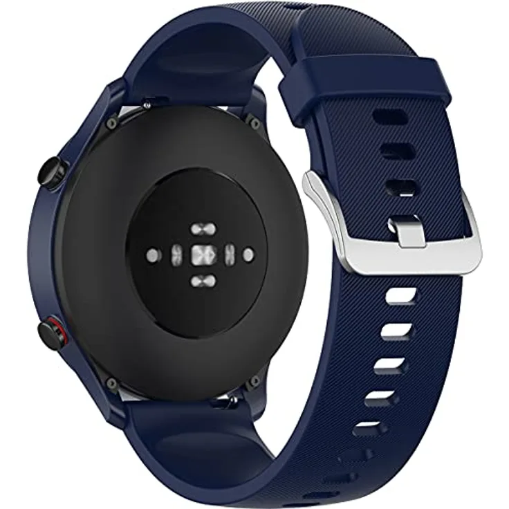 Shieranlee 22mm Armband für SUUNTO 9 Peak, Huawei Watch3 Pro, Vantage M/M2, Letsfit IW2/Popglory, UMIDIGI Uwatch 3S, aus Silikon, Schnellverschluss, wasserdicht, Edelstahlverschluss