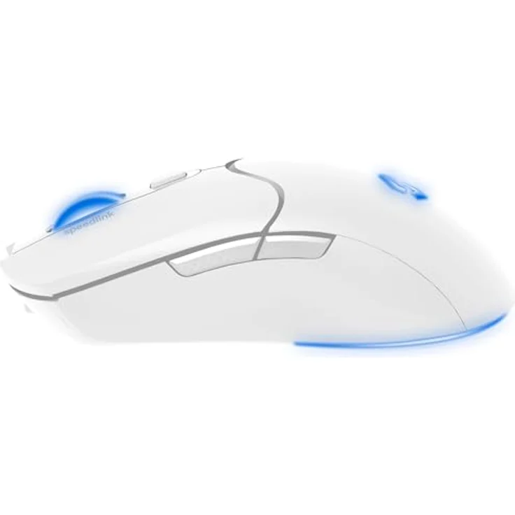 Speedlink Velox Wireless RGB Gaming Maus, kabellose PC Maus mit Akku, 4800dpi, PixArt PAW3212, programmierbar, RGB LED Beleuchtung, weiß – Bild 3