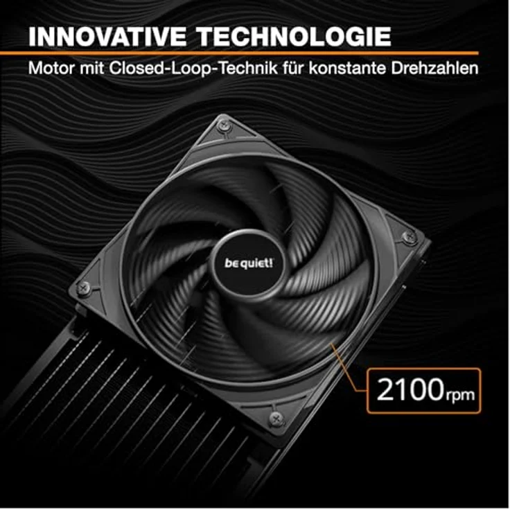 be quiet! PURE WINGS 3, 120 mm PWM Gehäuselüfter 3er Pack, schwarz – Bild 3