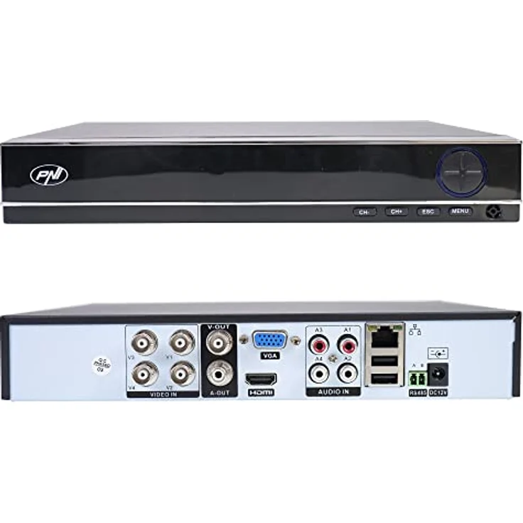 PNI Full HD-Videoüberwachungskit PTZ1300, NVR mit 4 Aussenkameras, 1920 x 1080 Pixel, IP66, Weiss und Schwarz – Bild 2