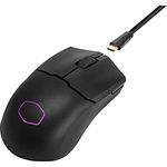 Cooler Master MM712 RGB Gaming-Maus – Ultralight 59g, Hybrid Wireless, 19K DPI PAW3370 Optischer Sensor, 70 Millionen Klicks optische Schalter, On-The-Fly, MasterPlus+ (38K DPI, nur PC) – Schwarz