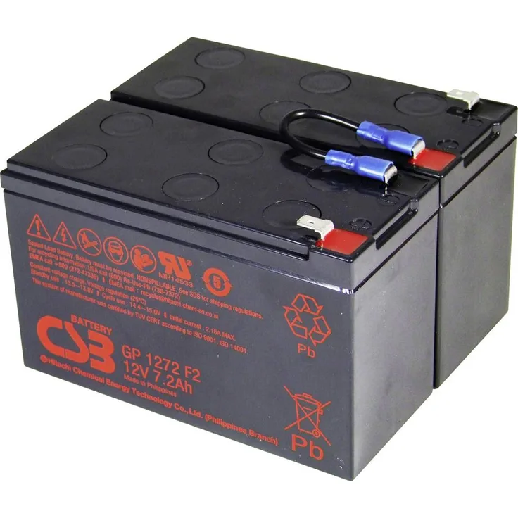 CSB Battery Akku-Set, hochwertige Bleibatterie in Erstausrüsterqualität, 1 Stück