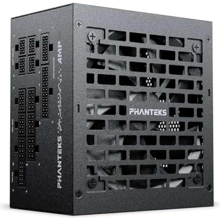 Phanteks AMP GH V2 1000W 80 PLUS Platinum Netzteil, PCIe 5.1, vollmodulares Kabelmanagement, schwarz – Bild 1
