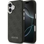 CG MOBILE Guess 4G Classic Logo Hardcase kompatibel mit MagSafe für iPhone 17, TPU/PC/Kunstleder, Schwarz