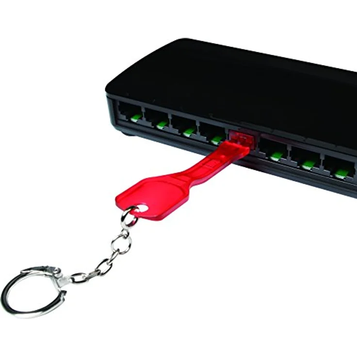 LogiLink MP0042 RJ45-Port 1x und 10x Schlösser Set rot – Bild 2