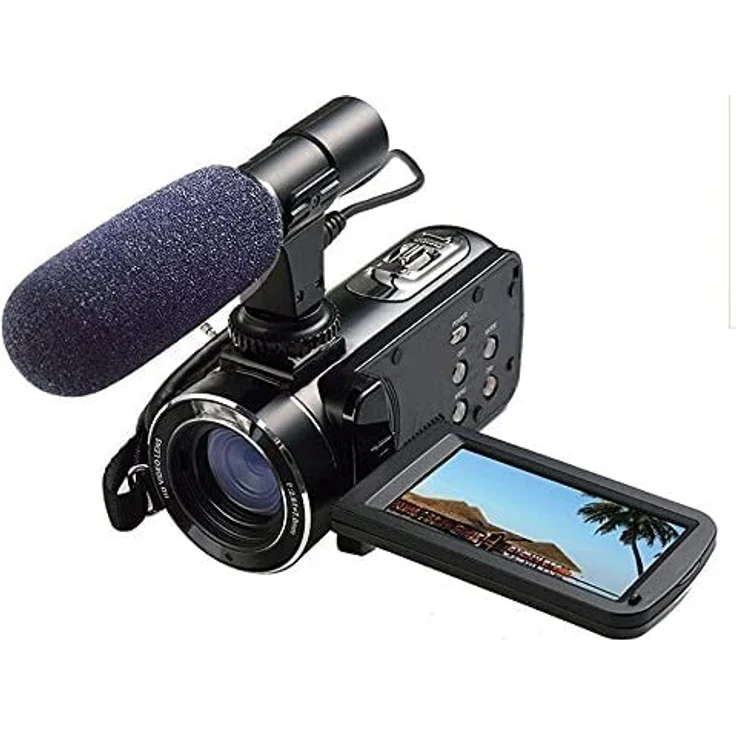 LIPA HDV-Z63 Full HD Videokamera, 24 MP, CMOS, mit WLAN, externen Mikrofonanschluss und Stativanschluss, 16-fach Zoom, Infrarotfähigkeit, USB und MicroSD-Speicher bis 128 GB – Bild 5