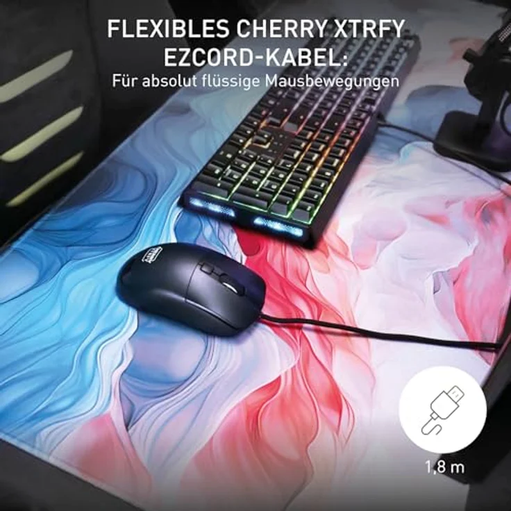 CHERRY xtrfy M50 Black Wired Mouse (Kabelgebunden), Leichte Gaming-Maus – Bild 6