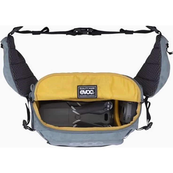 Evoc Hip Pack Capture 6L, Kamera Hüfttasche für Kompakt-Systemkameras, grau, mit Air Flow Contact System und Regenhülle – Bild 19