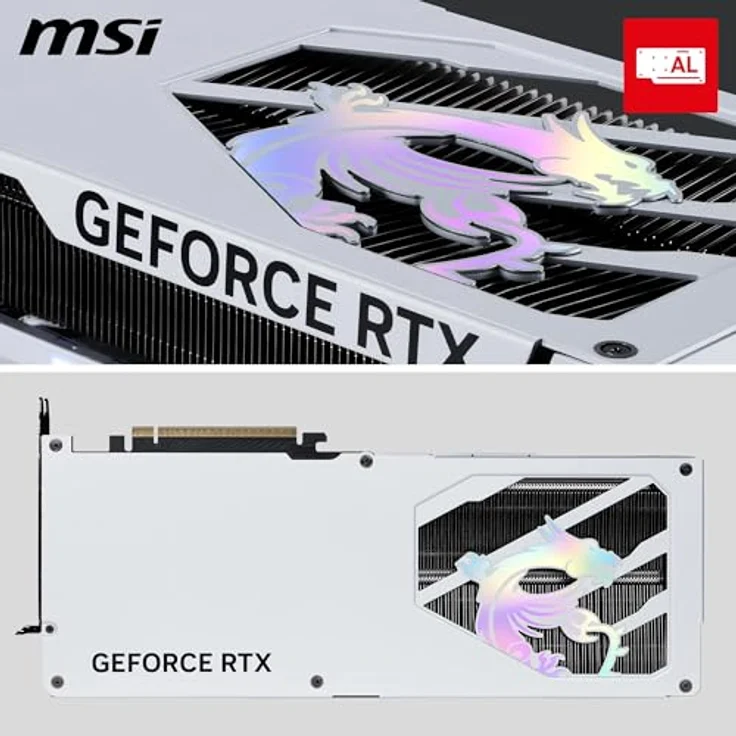MSI GAMING GeForce RTX 5070 12G TRIO OC WHITE, 12 GB GDDR7, 192 Bit, 7680 x 4320 Pixel, PCI Express x16 5.0 – Bild 6