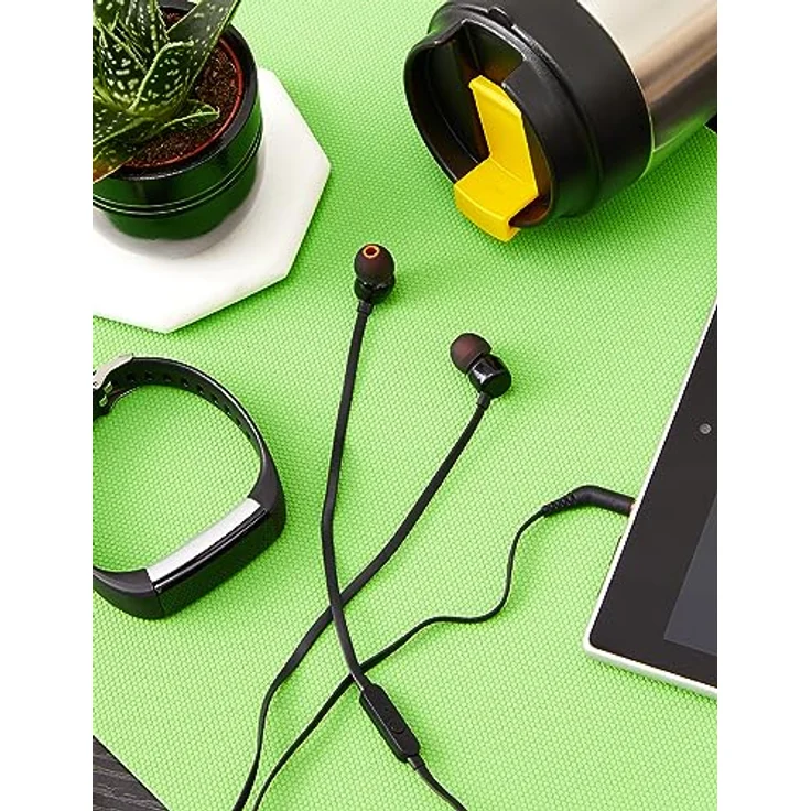 JBL Tune 110BT, In-Ear-Kopfhörer mit Freisprechfunktion, A2DP Bluetooth, ergonomisches Nackenbügeldesign, schwarze Ausführung – Bild 5