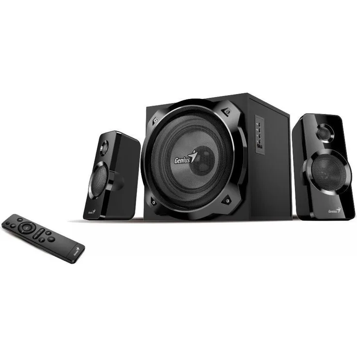 Genius SW-2.1 1850BT, 2.1 PC-Lautsprecher mit Bluetooth, Schwarz