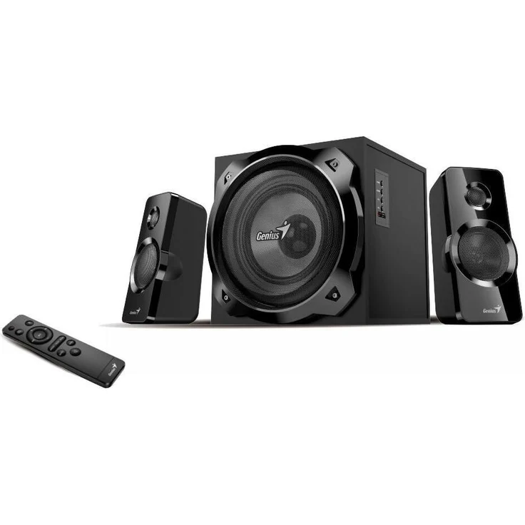 Genius SW-2.1 1850BT, 2.1 PC-Lautsprecher mit Bluetooth, Schwarz
