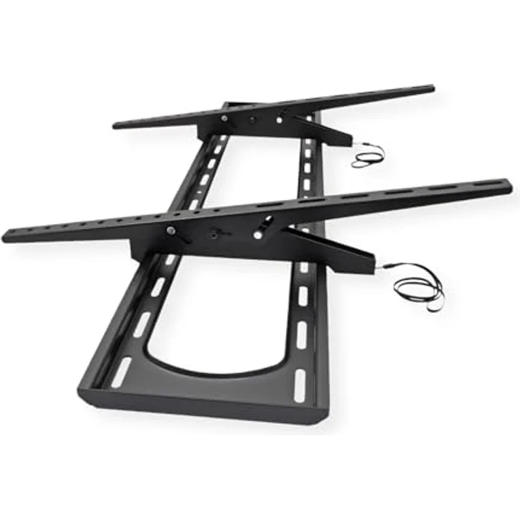 VALUE TV-Wandhalterung, 80 mm Wandabstand, neigbar, 304,8cm/120", 120kg, schwarz – Bild 2