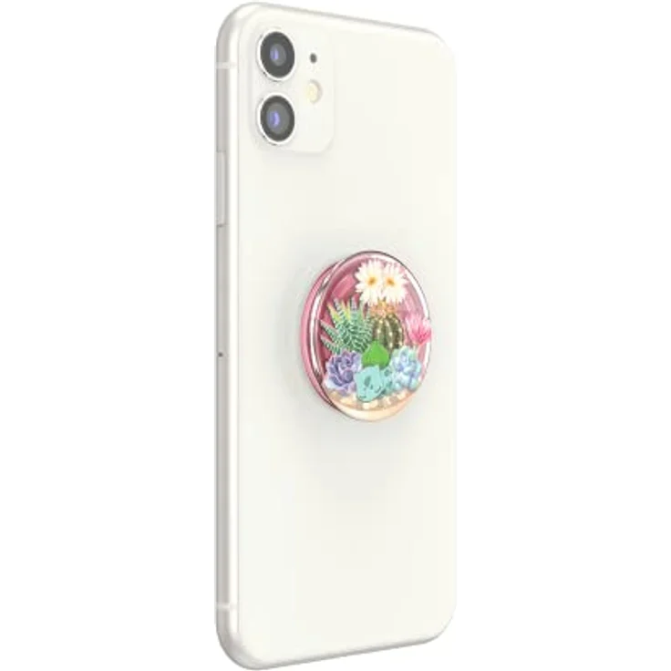 PopSockets: PopGrip - Ausziehbarer Sockel und Griff mit einem Austauschbarem Top für Smartphones und Tablets - Pokémon - Bulbasaur Terrarium – Bild 4