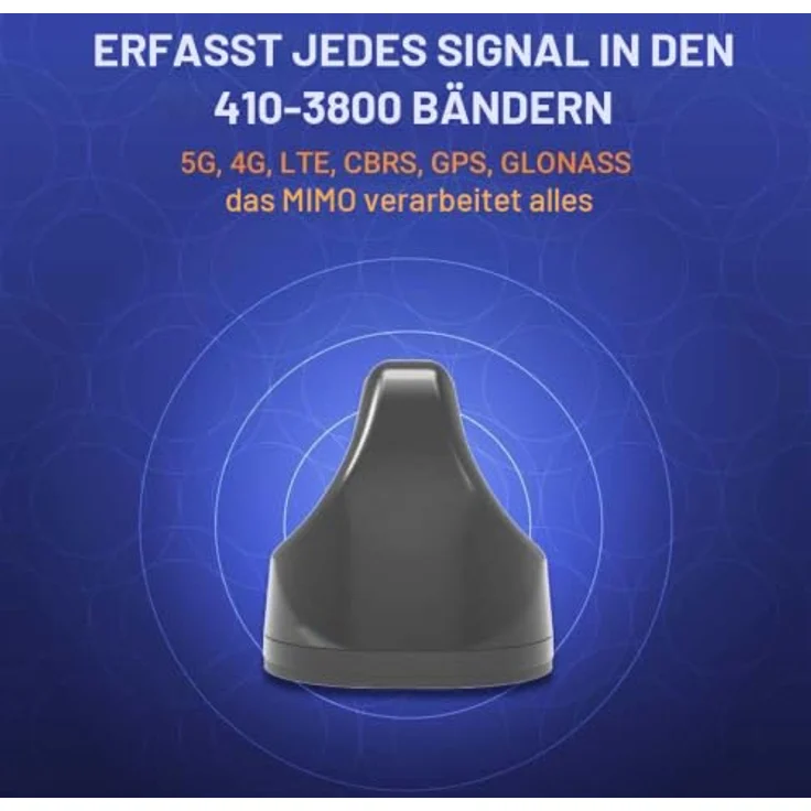 Poynting A-MIMO-0003-V2-17-B 5G/LTE KFZ Marine-Antenne, 7-in-1 Hochleistungs-Mobilfunkantenne mit WLAN und GPS, schwarz – Bild 4