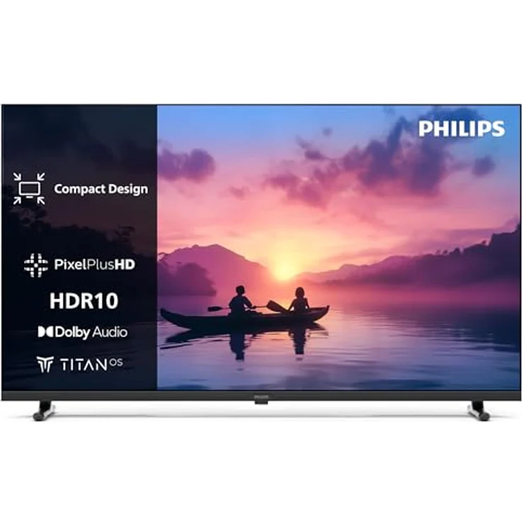 Philips 32PHS6000, 32 Zoll HD LED Smart TV mit Pixel Plus, Titan OS, Dolby Digital Sound, unterstützt Alexa und Google Sprachassistent – Bild 1