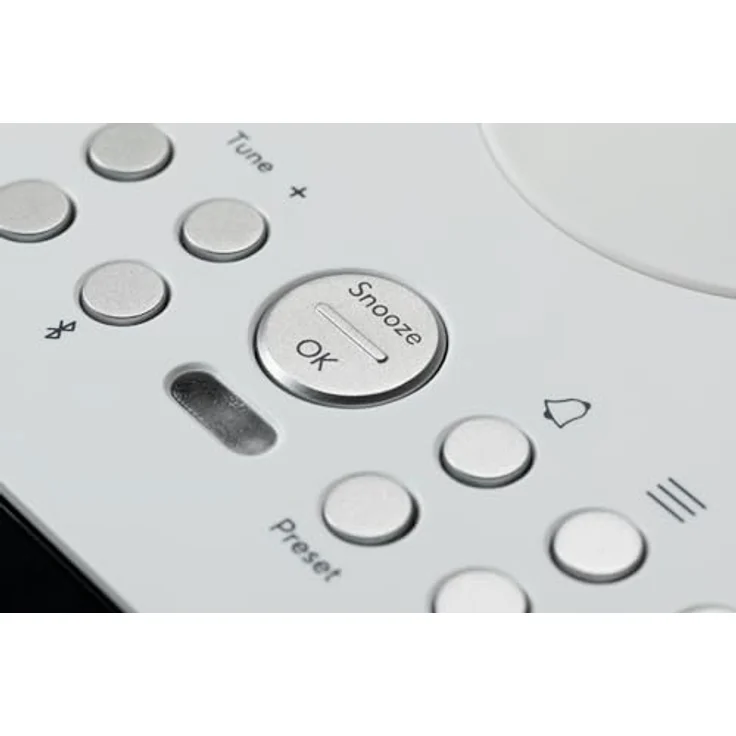 Roberts Ortus Charge Radio Wecker Dab+/FM/Bluetooth mit Qi-Ladegerät, Weiß – Bild 4