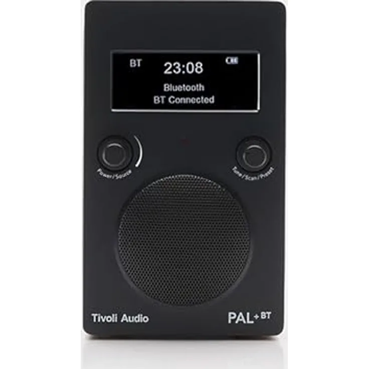 Tivoli Audio PAL+BT3, tragbares DAB+/FM Bluetooth Radio mit 10 Stunden Akkulaufzeit, wetterfest, Schwarz