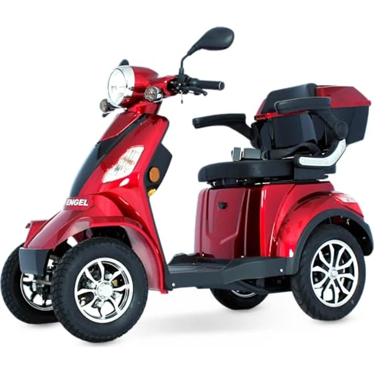 ECO ENGEL 510 Elektromobil 4 Rad, Seniorenmobil 1000 Watt, 25 km/h, mit USB-Anschluss, Topcase und Sicherheitsgurt, straßentauglich, vormontiert geliefert – Bild 1