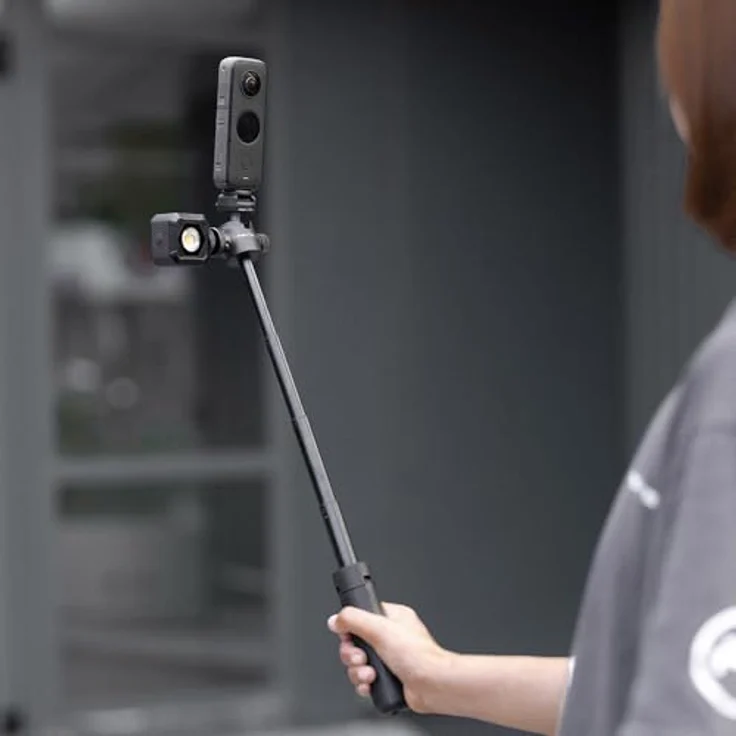 PGYTECH CapLock Action Kamera Extension Pole Tripod, 2-in-1 Stativ und Selfie-Stick mit magnetischen Stativbeinen, ausziehbar von 18 bis 47 cm, kompakt und leicht – Bild 5