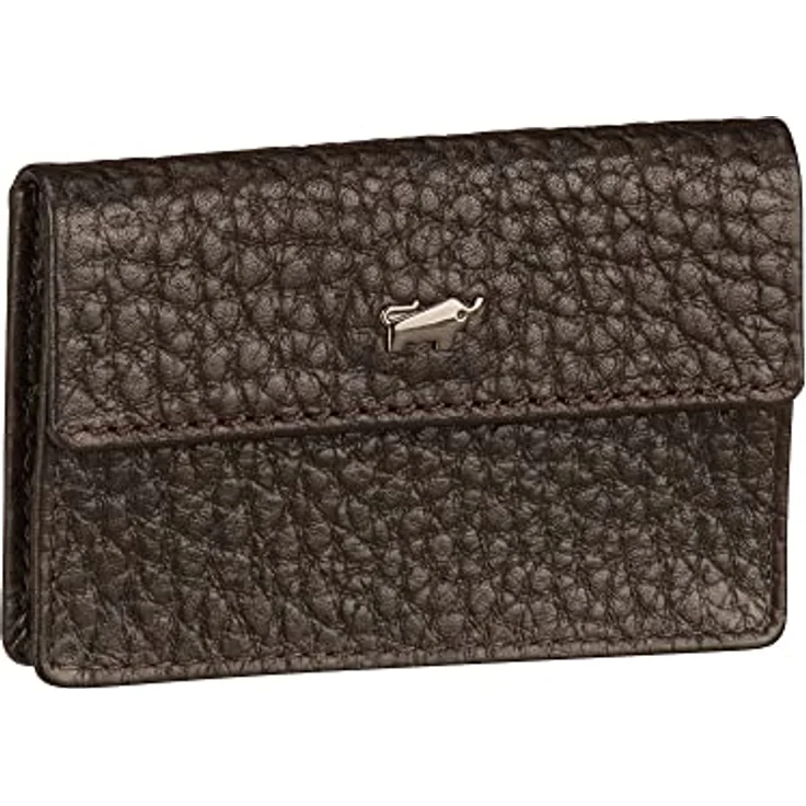 BRAUN BÜFFEL Schlüsseletui aus echtem Leder YANNIK - Schlüsseltasche Slim mit Druckknopf - Braun – Bild 1