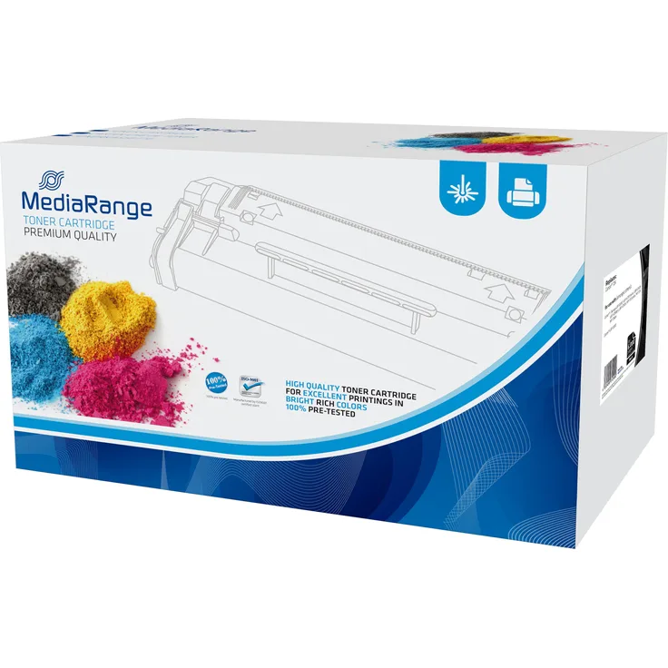 MediaRange Toner 724 (BK), Originaltoner für Lexmark Drucker mit exzellenter Druckqualität