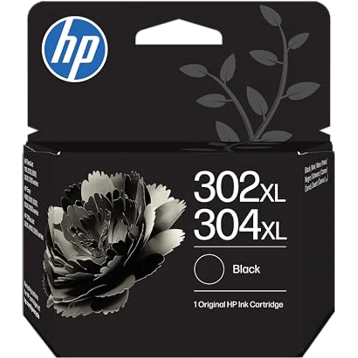 HP 302/304XL (B7RT9AE), schwarze Druckerpatrone mit ca. 300 Seiten Druckleistung, kompatibel mit Instant-Ink-fähigen Druckern – Bild 1