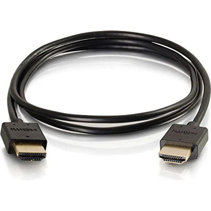 C2G Plus-Serie 0,6 m Standard-HDMI®-Kabel, schlank und flexibel, 4K 60 Hz, flache Stecker, Ethernet-fähig – Bild 2
