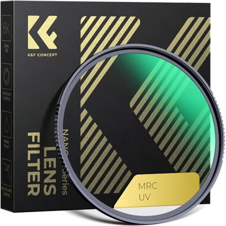 K&F CONCEPT Nano X-Serie UV Filter 67mm, Schott-Glas B270, 28 Schichten MC, ultradünn, Schutzfilter gegen Staub und Kratzer