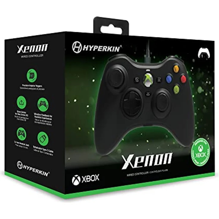 Hyperkin Xenon Gaming Controller, kompatibel mit Xbox One X/S, Xbox Series X/S und Windows, Schwarz, mit 3,5-mm-Kopfhörerbuchse und vibrierendem Feedback – Bild 5