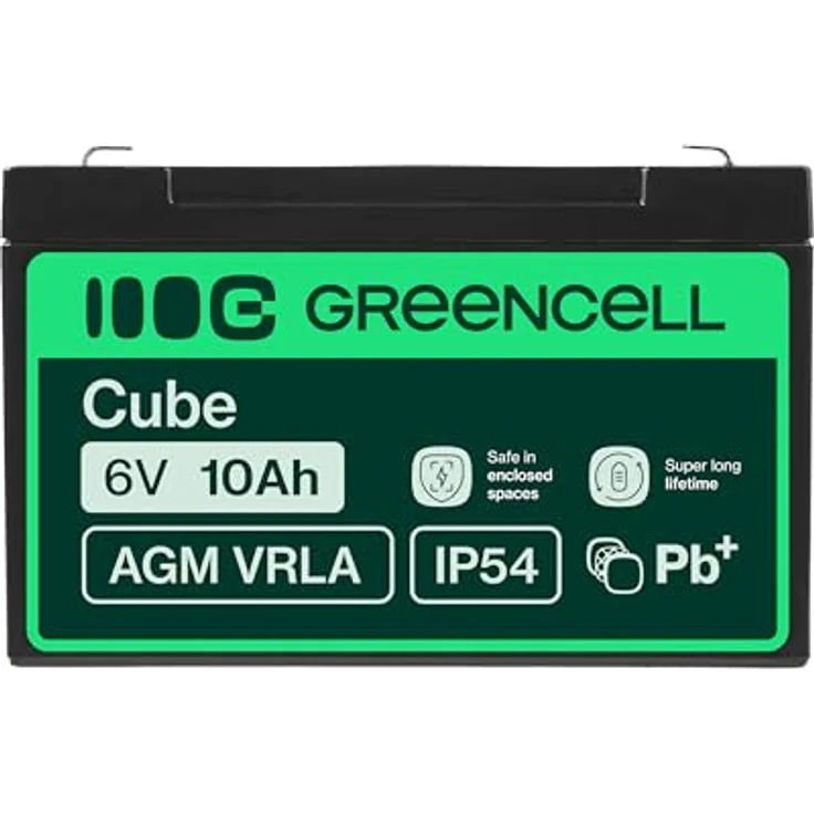 Green Cell USV-Akku, 10 Ah, Sealed Lead Acid, Schwarz – Bild 4