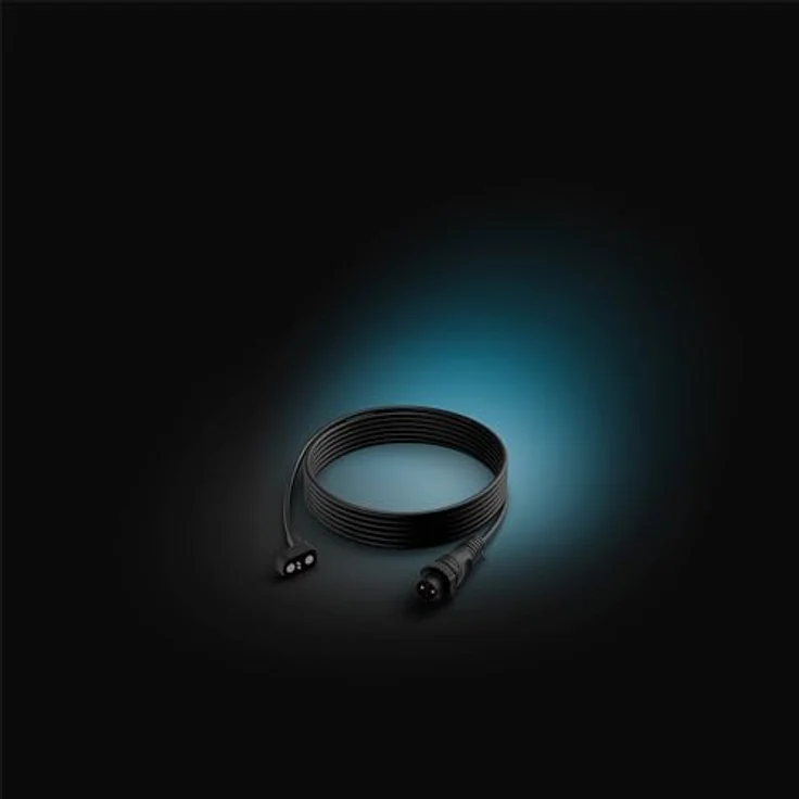 Philips Hue Secure 5-Meter-Outdoor-Kabel, für den Betrieb der kabelgebundenen Hue Secure Kameras im Außenbereich, zum Anschluss Outdoor Netzteil (separat erhältlich), schwarz – Bild 2