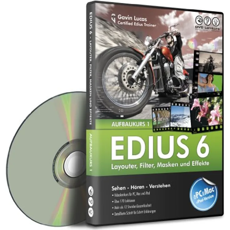 Edius 6 - Aufbaukurs Teil 1 für EDIUS und EDIUS Neo (PC+MAC) - Layouter, Filter, Masken und Effekte