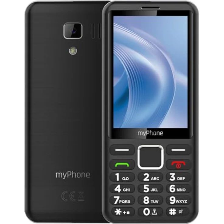 MP myPhone 3510 LTE, Seniorenhandy Dual-SIM 4G mit 3,5" Großtasten-Display, 1800 mAh Akku, FM-Radio, Klarer Sprachansage, 336 Tage Standby, Schwarz – Bild 1
