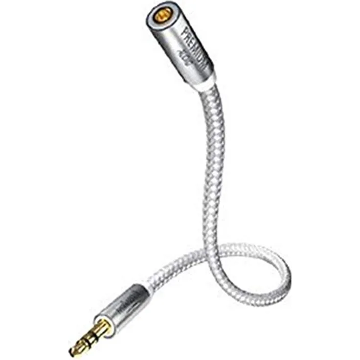 Inakustik 00410202 Audiokabel 2 m 3.5mm silber, weiß