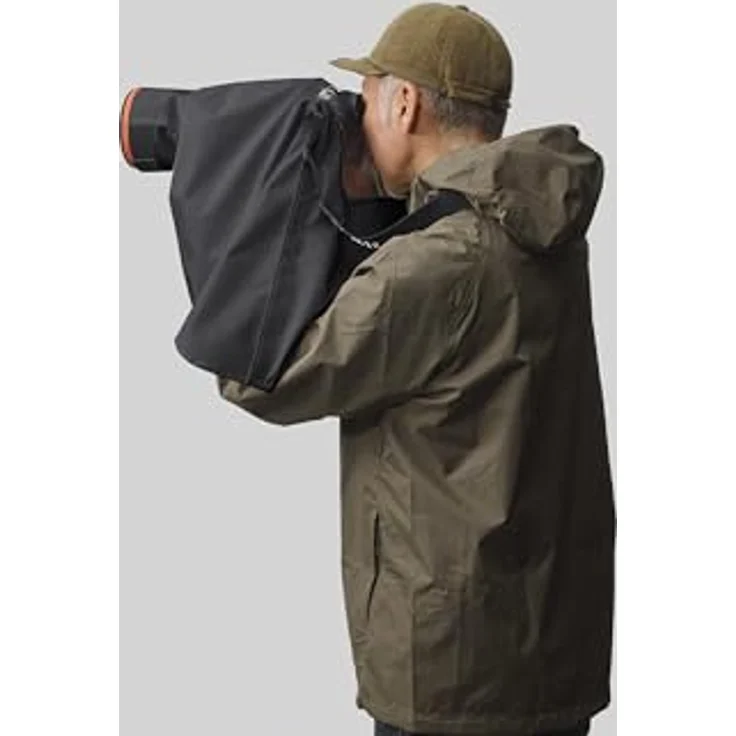 Sony LCR-EL, Wetterfeste Regenhülle für Kamera & Objektiv, Atmungsaktives Material, Sichtfenster, Schnellverschluss, Schwarz – Bild 2