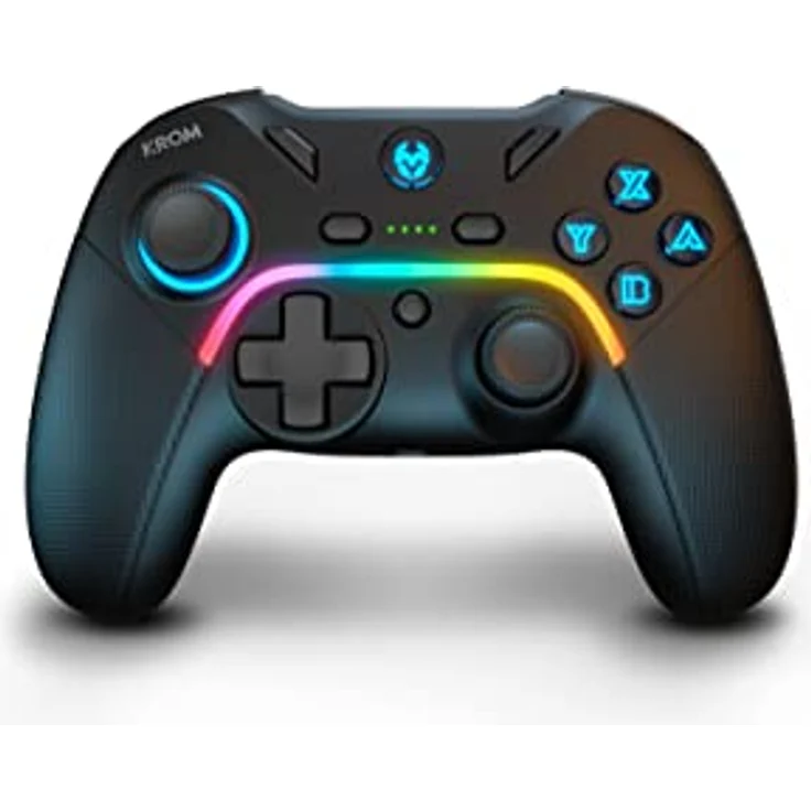 KROM Kayros, Kabelloser RGB-Multiplattform-Controller mit konfigurierbaren Rücktasten, Macro-Funktion und LED-Beleuchtung, Schwarz – Bild 5