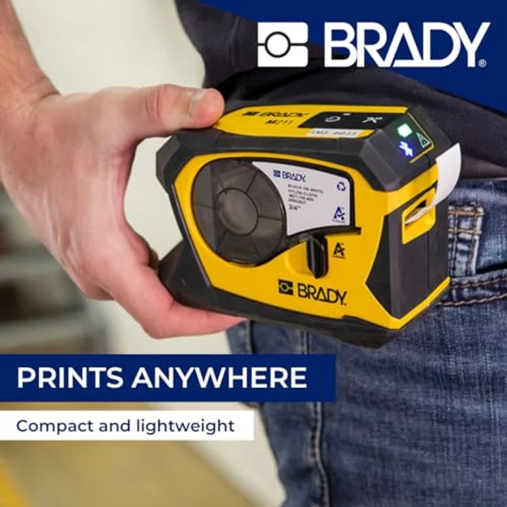 Brady M211-Etikettendrucker, mobiler Thermotransfer-Drucker, 203dpi, max. Breite 19.05 mm, Bluetoo, Etikettendrucker – Bild 4
