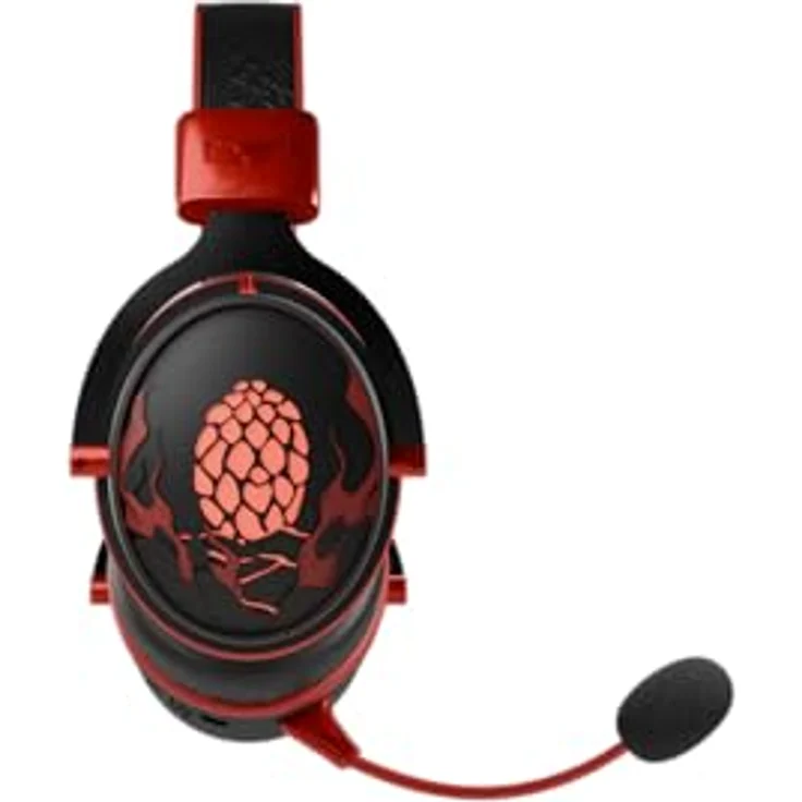 Lexip LEXIP X Game of Thrones Dragon Headset, Gaming-Headset mit 50-mm-Lautsprechern, bis zu 28 Stunden Akkulaufzeit, Bluetooth und USB-Dongle, abnehmbares Mikrofon – Bild 4
