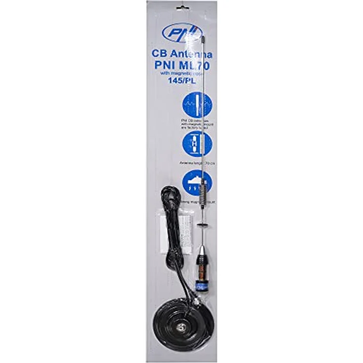 CB-Antenne PNI ML70 PL Verbinder, 145 mm Magnetfuß inklusive, 70 cm, 4 m RG58-Kabel im Lieferumfang enthalten – Bild 10
