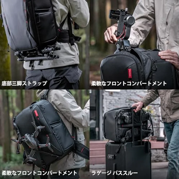 Pgytech OneMo 2, Fotorucksack 25l mit erweiterbarem Fassungsvermögen, Schwarz – Bild 6