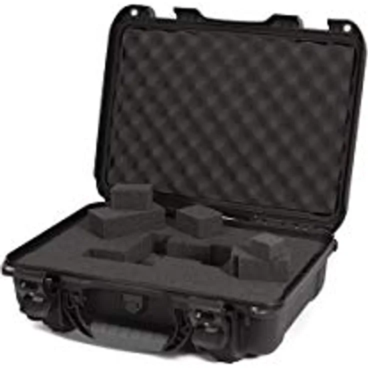 Nanuk Kunststoffkoffer 923, robuster Fotokoffer, wasser- und staubdicht, mit TSA-Verriegelungsschlössern, Schwarz, 16.70 l