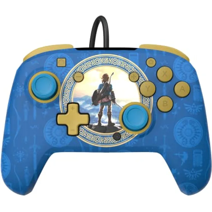 PDP Rematch Wired Controller Hyrule Blue