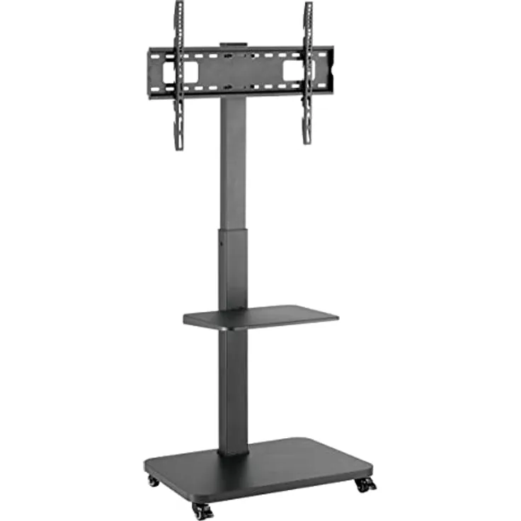 myWall HP108L Standfuß für Flachbildschirme 37“ - 75“ (94-190 cm), Belastung bis 40 kg, schwarz 20 Jahre Garantie