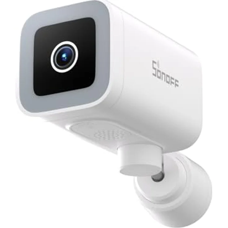 SONOFF CAM-B1P Outdoor-Überwachungskamera, 2K HD mit Farbnachtsicht, 180° Panoramaansicht, KI-Menschen­erkennung, IP65 wetterfest, Zwei-Wege-Audio, Smart-Home-kompatibel – Bild 1