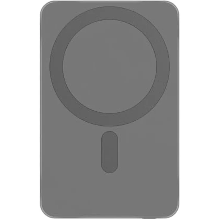 Kruger&Matz KM0911 Powerbank 5000 mAh MagSafe, grau, kabelloses und schnelles Laden, USB-C Anschluss, universell einsetzbar – Bild 3