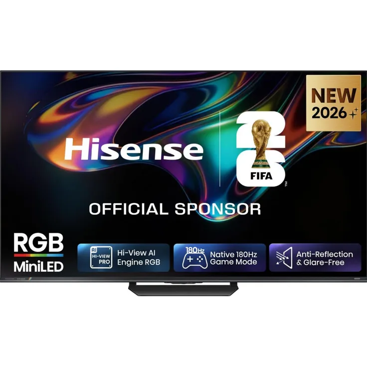 Hisense 75 '' UR8S, RGB MiniLED Smart TV 4K 180 Hz, 190,5 cm (75"), DLED, WLAN, Schwarz