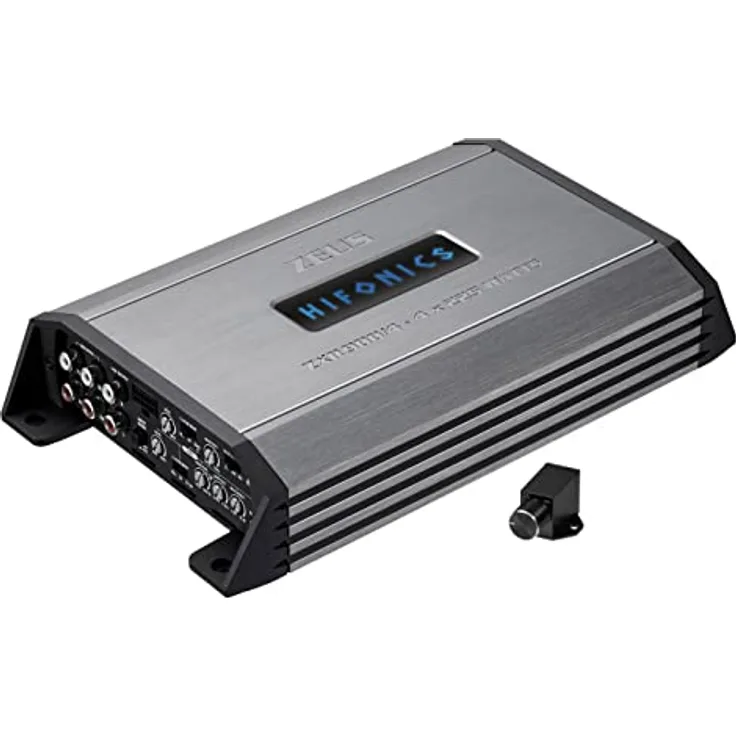 Hifonics ZXR 900/4, 4 Kanal Class-D Verstärker mit 4x 135/225 Watt RMS und Bass-Remote